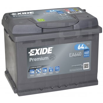 Akumulator Exide 64Ah 640A P+ EA640 Premium
