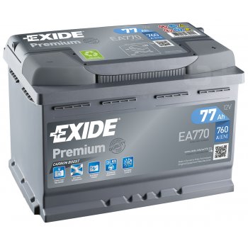 Akumulator Exide 77Ah 760A P+ EA770 Premium