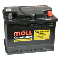 Akumulator Moll 55Ah 420A Kamina Start P+ 55559