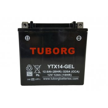 Akumulator Tuborg YTX14-GEL 12.6Ah 220A AGM