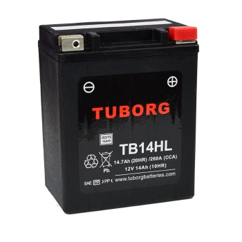 Akumulator wzmocniony Tuborg YB14L-A2/B2 TB14HL 14Ah 260A/372A