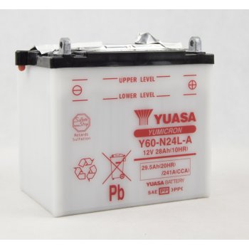 Akumulator motocyklowy Yuasa Y60-N24L-A 29.5Ah 241A