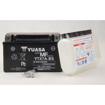 Akumulator motocyklowy Yuasa YTX7A-BS 6.3Ah 105A