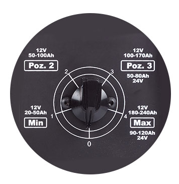 skokowa regulacja prądu ładowania.