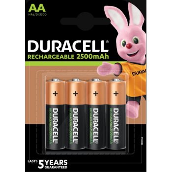 Akumulator Baterie Duracell Recharge AA 2500mAh - blister 4szt