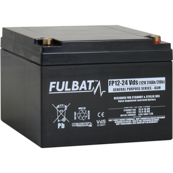 Akumulator Fulbat FP12-24 VDS VRLA AGM 12V 24Ah