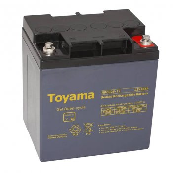 Akumulator GEL Toyama NPCG26-12 12V 26Ah