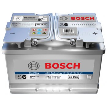 Akumulator Bosch 70Ah 760A  P+ AGM S6 001 Start/Stop