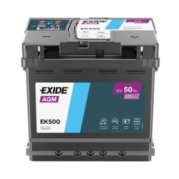 Akumulator Exide 50Ah 570A EK500 AGM Start Stop