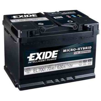 Akumulator Exide 70Ah 630A EL700 ECM P+ Start Stop
