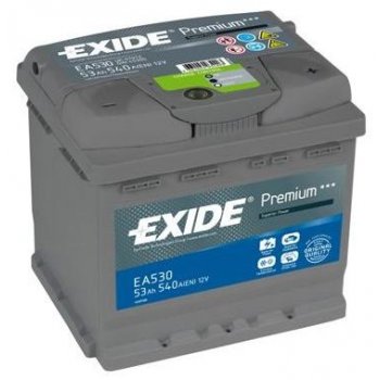 Akumulator Exide 53Ah 540A P+ EA530 Premium