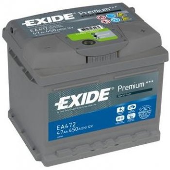 Akumulator Exide 47Ah 450A P+ EA472 Premium