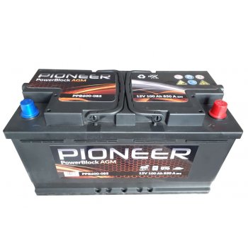 Akumulator 12V 100Ah 850A Pioneer PowerBlock AGM