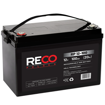 Akumulator RECO VRLA AGM RP12-100 12V 100Ah