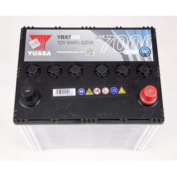 Akumulator 64Ah 620A P+ Yuasa YBX7005