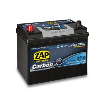 Akumulator 12V 70Ah 630A ZAP Carbon EFB 57047 L+