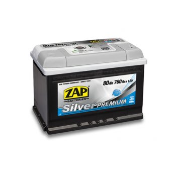 Akumulator 12V 80Ah 760A ZAP Silver Premium 58035
