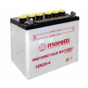 Akumulator kwasowo-ołowiowy 12N24-4 Moretti