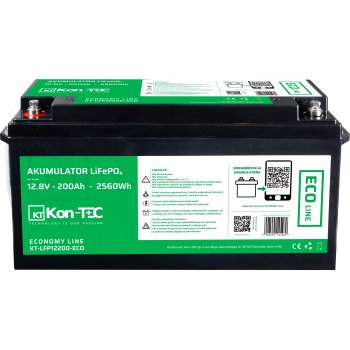 KON-TEC ECO Akumulator LiFePO4 12.8V 200Ah