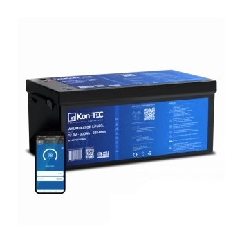 KON-TEC Akumulator LiFePO4 12V 300Ah Mata Grzewcza + BLUETOOTH