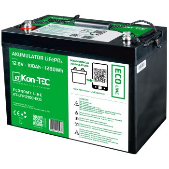 KON-TEC ECO Akumulator LiFePO4 12.8V 100Ah