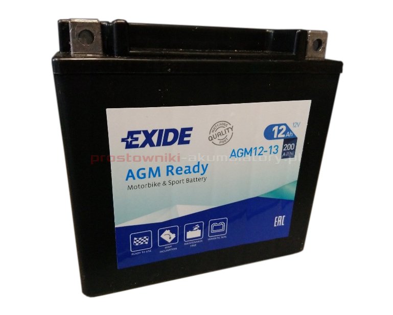 Akumulator Exide AGM12-12M AGM12-13 / YTX14-BS 12Ah 200A -  prostowniki-akumulato