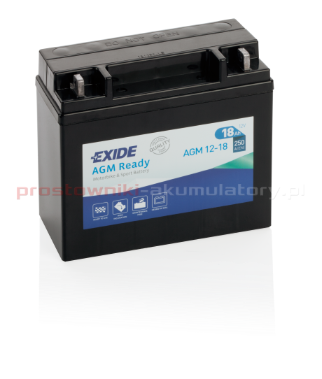 Batterie EXIDE READY AGM MOTO SLA12-12 12V 12Ah 145x90x150