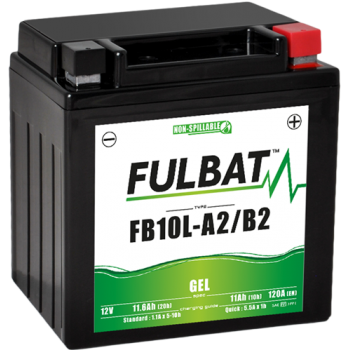 Akumulator Fulbat YB10L-A2/B2 FB10L-A2/B2 GEL 12V 11.6Ah 120A P+