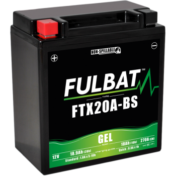 Akumulator Fulbat YTX20A-BS FTX20A-BS GEL 12V 18.9Ah 270A YTX16-BS