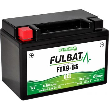 Akumulator Fulbat YTX9-BS FTX9-BS GEL 12V 8.4Ah 135A