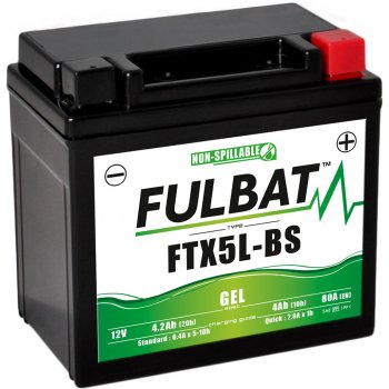 Akumulator Fulbat YTX5L-BS FTX5L-BS GEL 12V 4.2Ah 80A