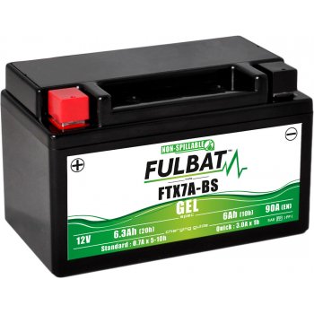 Akumulator Fulbat YTX7A-BS FTX7A-BS GEL 12V 6.3Ah 90A