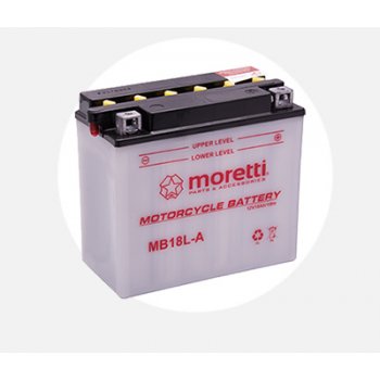 Akumulator kwasowo-ołowiowy 12V 18Ah 220A YB18L-A MB18L-A Moretti