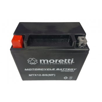 Akumulator Moretti YTX12-BS 10Ah 130A AGM