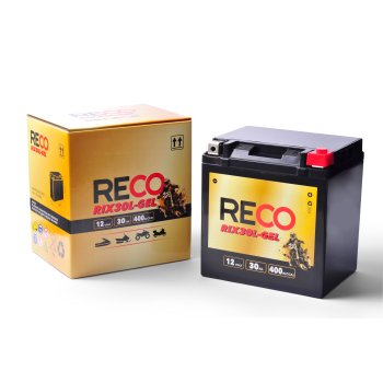 Akumulator RECO RIX30L-GEL 12V 30Ah 400A P+ YIX30L-BS YIX30L-GEL