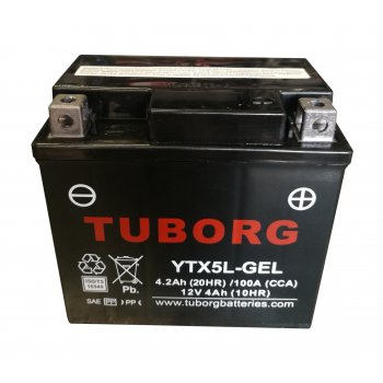 Akumulator Tuborg YTX5L-GEL 12V 5Ah 100A