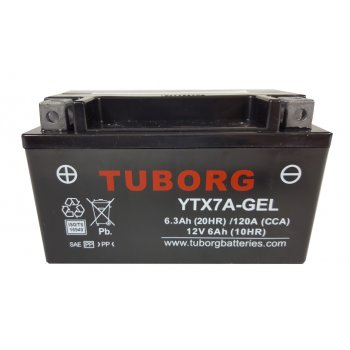 Akumulator Tuborg YTX7A-GEL 7Ah 120A AGM