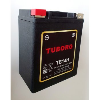 Akumulator wzmocniony Tuborg YB14-A2/B2 TB14H 14Ah 260A