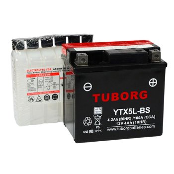 Akumulator Tuborg YTX5L-BS 4.2Ah 100A AGM