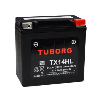 Akumulator wzmocniony Tuborg YTX14L-BS TX14HL 14Ah 240A/315A