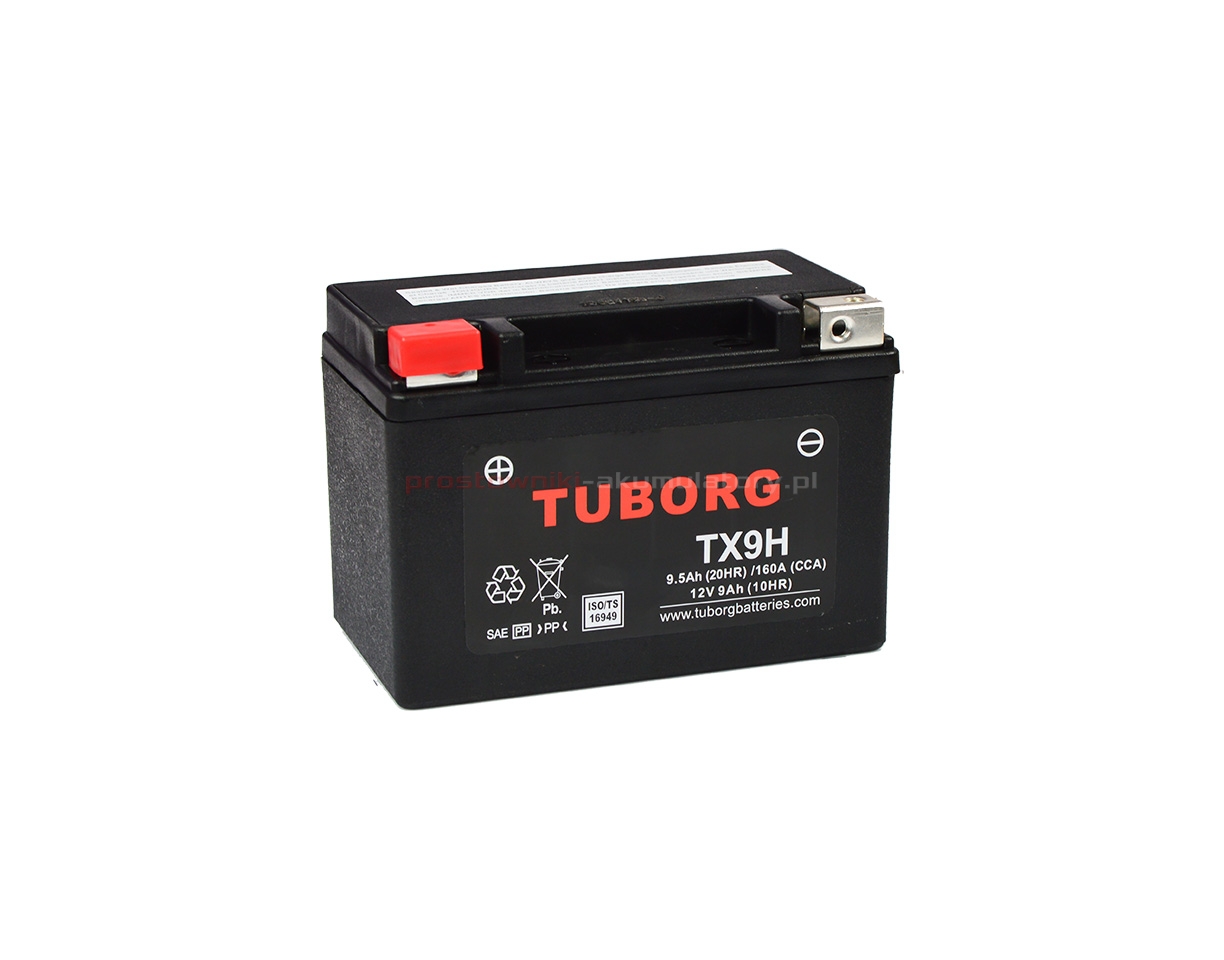 Akumulator Wzmocniony Tuborg Ytx9-Bs Tx9H 9Ah 160A/235A - Prostowniki- Akumulator