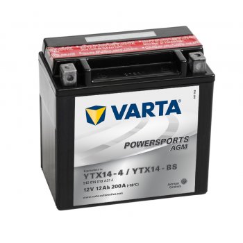Akumulator motocyklowy Varta YTX14-BS / TX14-BS 12Ah 200A
