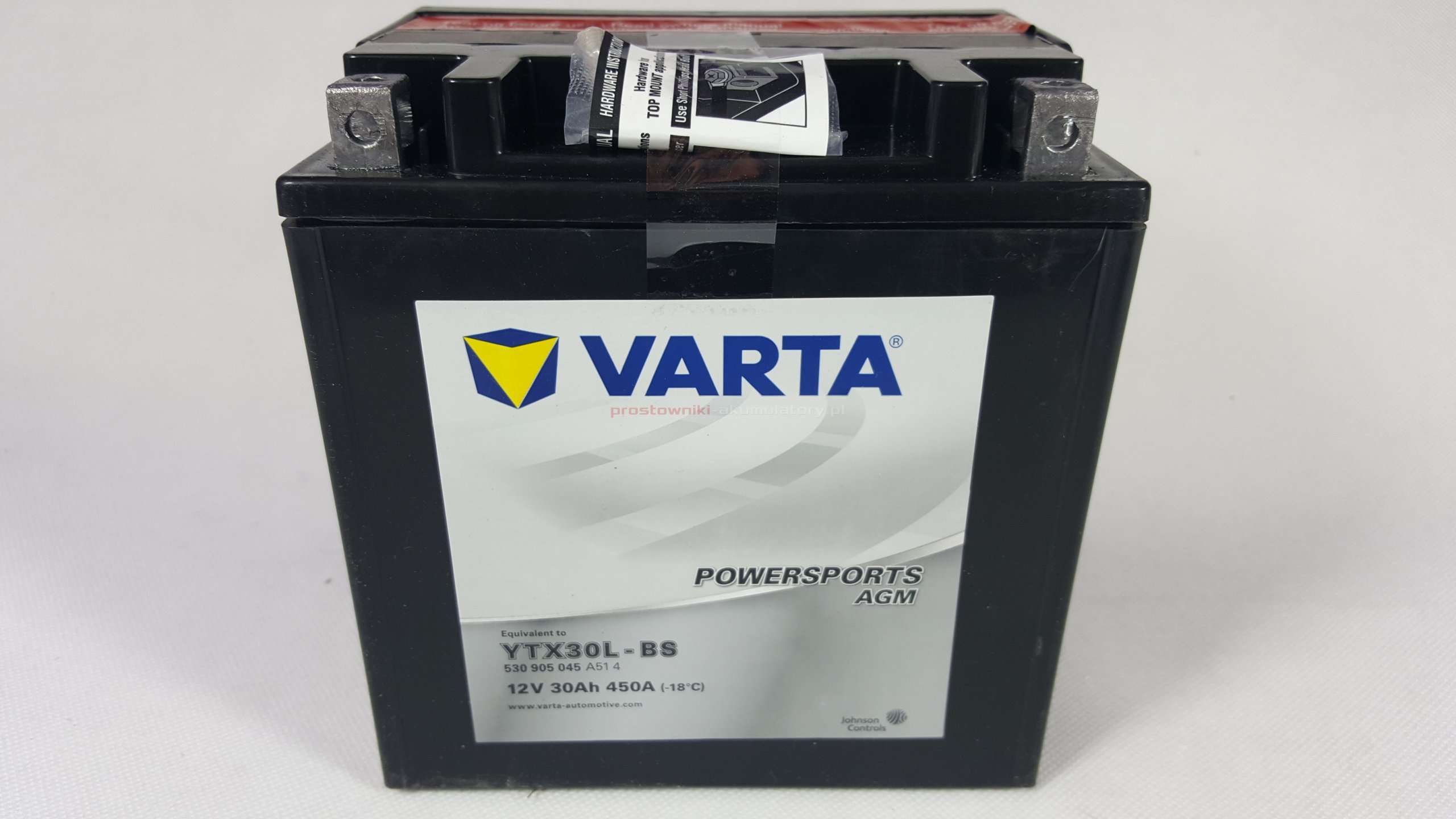 Akumulator motocyklowy Varta YTX30LBS YIX30LBS 30Ah 450A