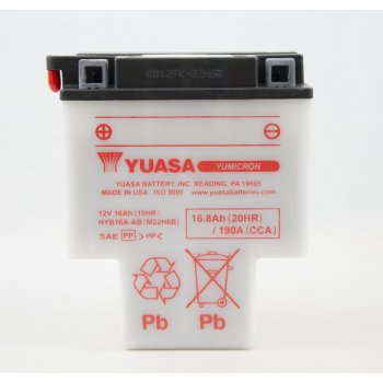 Akumulator motocyklowy Yuasa  HYB16A-AB 16.8Ah 190A