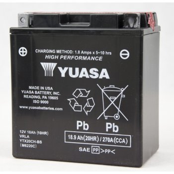 Akumulator motocyklowy Yuasa YTX20CH-BS 18.9Ah 270A