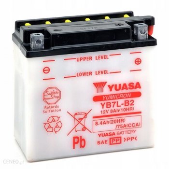 Akumulator motocyklowy Yuasa YB7L-B2 8.4Ah 75A