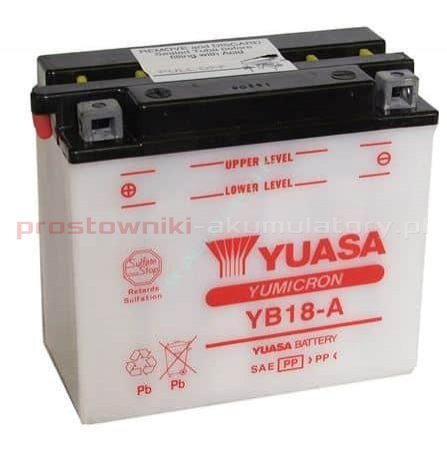 Batterie moto YUASA YB18-A 12V 18.9AH 215A