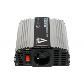 Przetwornica samochodowa AZO napięcia 12 VDC / 230 VAC IPS-800P 800W