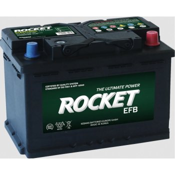Akumulator Rocket EFB 12V 70Ah 680A P+ do Start&Stop