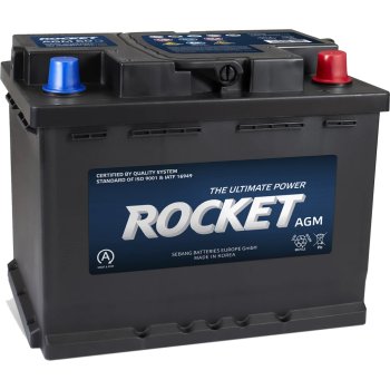 Akumulator Rocket AGM 12V 60Ah 640A P+ Start&Stop